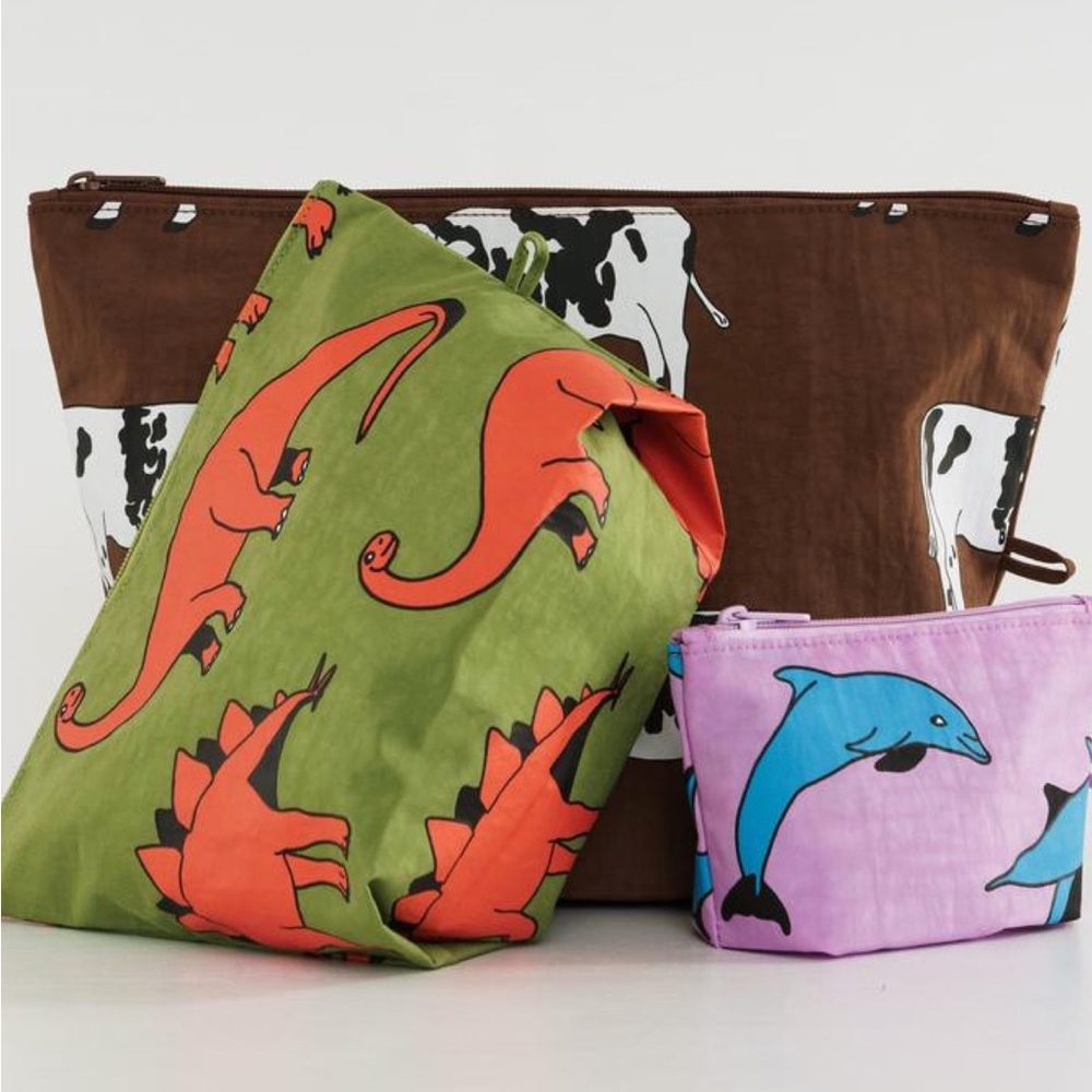 [RESERVED for @micaela_beigel] Baggu Animal Friends Go Pouch + 3D Zip Combo Set